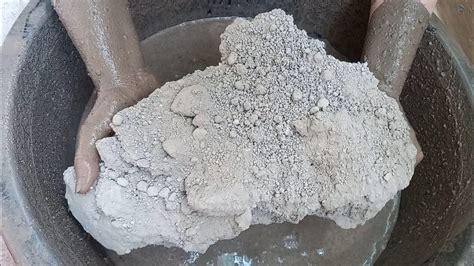 Asmr Dusty Gritty Sand Cement Chunks Crumbling In Water Dry Dipping