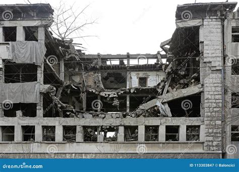Building Of Belgrade Airport Nikola Tesla In Sebia With Colorful ...