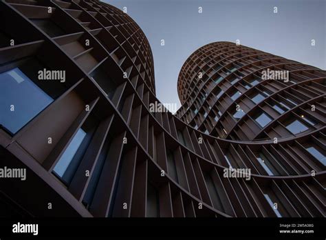 A Low Angle Shot Of The Axel Towers In Copenhagen Denmark Stock Photo