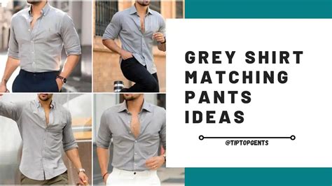 Grey Shirt Matching Pant Ideas Grey Shirt Combination Pants TiptopGents