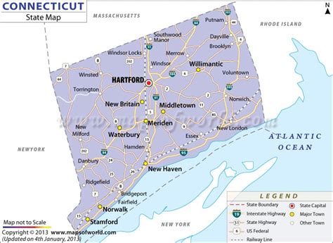 Map Of Connecticut Towns