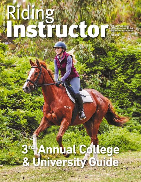 Riding Instructor Magazine American Riding Instructors Association