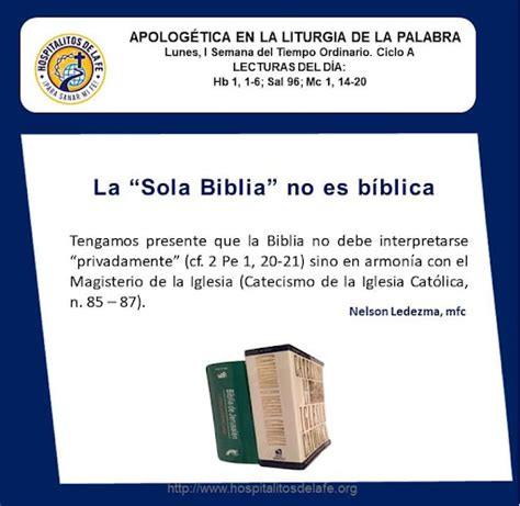 La Sola Biblia No Es B Blica Hospitalitos De La Fe Para Sanar Mi Fe