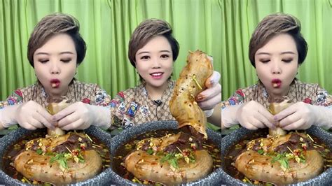 ASMR SOSLU ÇİN YEMEKLERİ YEME EATING SPICY CHINESE FOOD 吃辛辣的中国菜