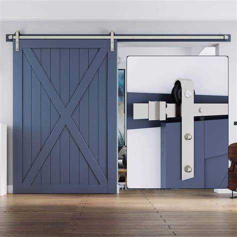 Amazon Easelife Ft Brushed Nickel Sliding Barn Door Hardware