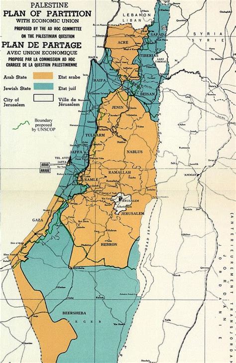 Israel Palestine Violence 70 Year Old Un Partition Map At Heart Of