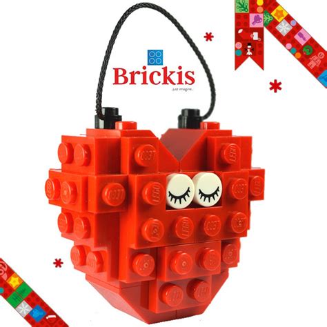 Made with LEGO® HEART ornament for Christmas for the Xmas tree | Etsy