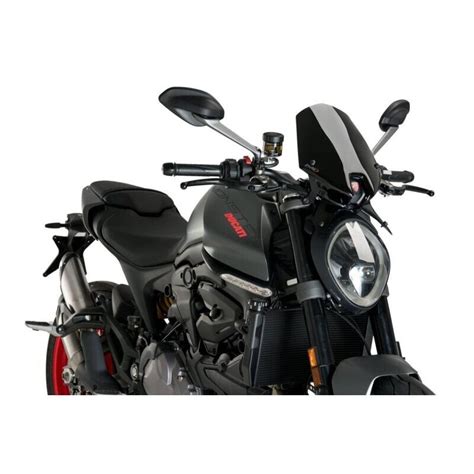 BULLE NAKED N G SPORT PUIG POUR DUCATI MONSTER 937 2021 2023 NOIR