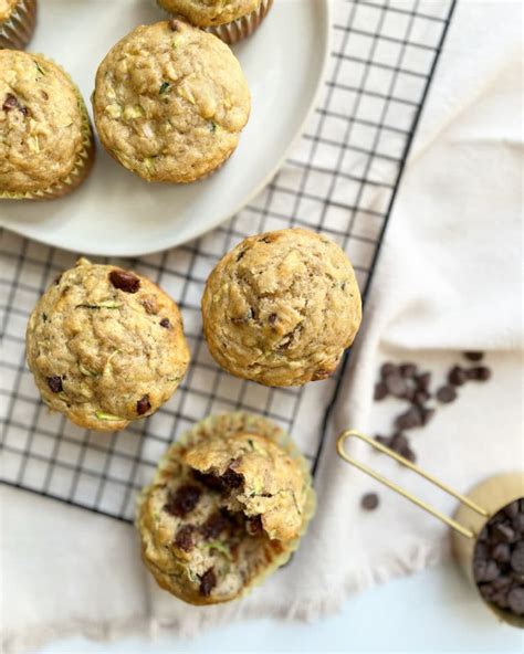 Protein Zucchini Chocolate Chip Muffins More Momma