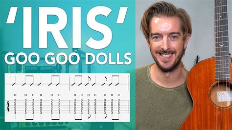 IRIS Guitar Lesson Tutorial Goo Goo Dolls Standard Tuning Open