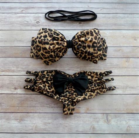 Reversible Bow Bikini Swimwear With Brazilian Scrunch Fit