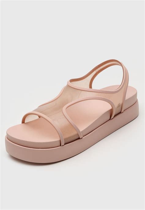 Sandália Melissa Bikini Platform Rosa Compre Agora Dafiti Brasil