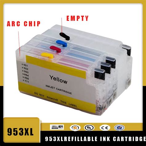 Vilaxh 953xlrefillable Ink Cartridge 953 953xl For Hp 953 Pro 7720 7740 8210 8218 8710 8715