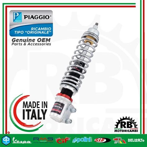 Ammortizzatore Anteriore Cromato Carbone Hi Tech Piaggio Vespa Px