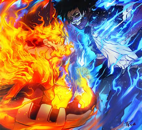 Endeavor Vs Dabi Boku No Hero Academia Fan Art By Ramzykamen On