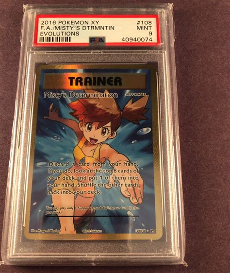 Pokemon Mistys Determination Fa Psa 9 On Mercari Pokemon Misty