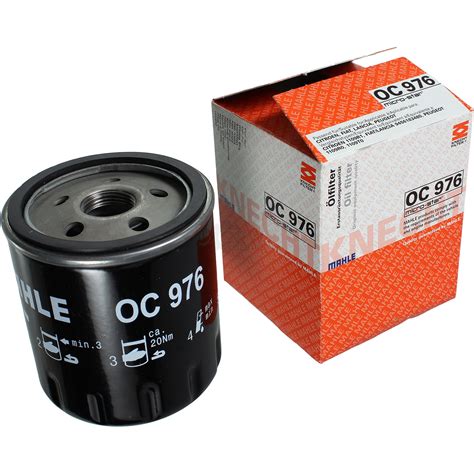 2x Original MAHLE KNECHT Ölfilter OC 976 2x SCT Motor Flush