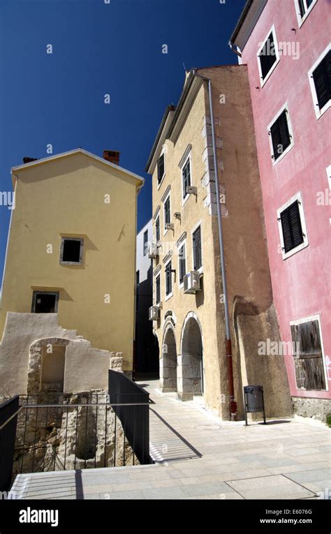 Renovated Houses in Rijeka Old Town,Croatia Stock Photo - Alamy