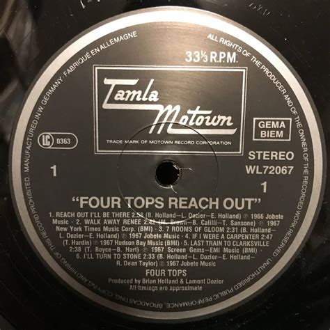 Yahooオークション Four Tops Reach Out Uk盤