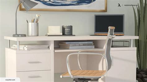 Pick a White Desk with Storage for Minimalist Home Office