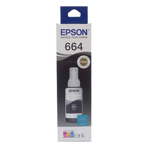 Tinta Epson Original T664120 70ml Preto