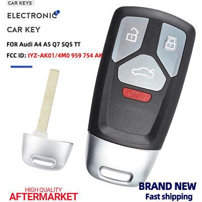 Smart Remote Key Fob Mhz Fits Audi A A Q Sq Tt M