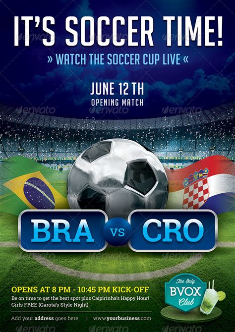 Soccer Cup Flyer Hd By Bvox Graphicriver