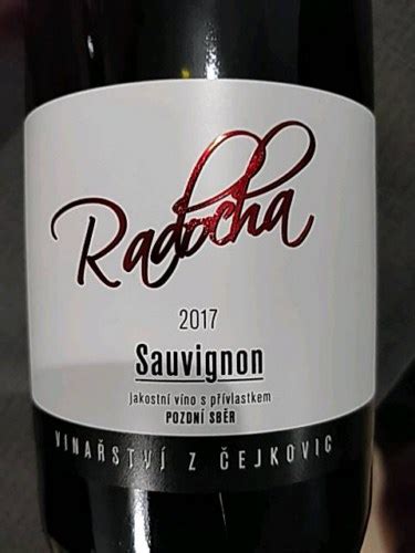 Vinařství Radocha Sauvignon Pozdní Sběr Vivino US