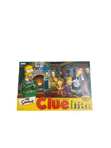 Simpsons Clue Nd Edition Board Game Parker Bros New Sealed Ebay