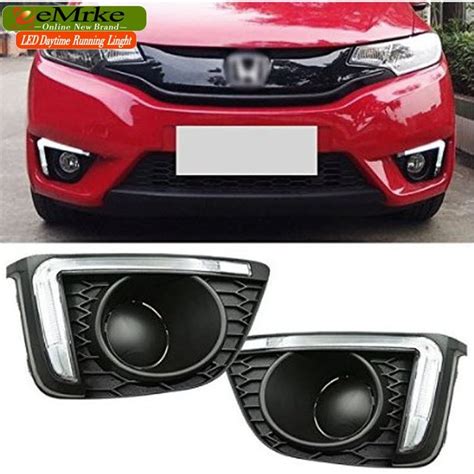 Eemrke Car Led Drl For Honda Jazz Fit Third Generation High Power