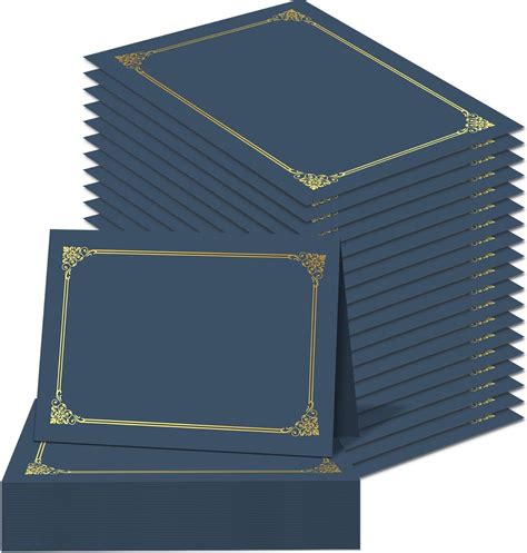 Akonege Packs Certificate Holders Navy Blue Diploma Holders Gsm