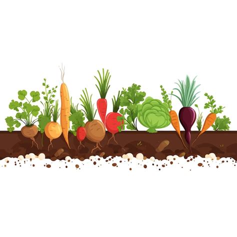 Premium Vector Horizontal Banner Made Of Simple Vegetables Flat