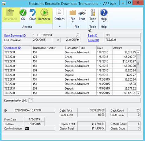 Electronic Bank Reconciliation With Dynamics Gp Stoneridge Software