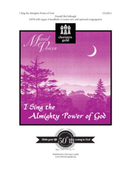 I Sing The Almighty Power Of God By Donald Mccullough 4 Part Sheet