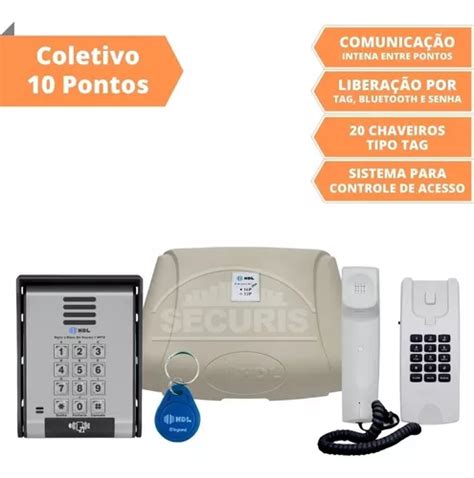 Kit Porteiro Coletivo Digital Hdl Para 20 Pontos Leitor