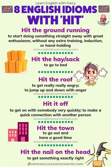 English Idioms With Hit Learn English With Harry