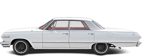 Chevrolet Impala 1960 1964 Dimensions Side View
