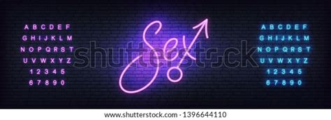 Sex Neon Sign Glowing Night Bright Stock Vector Royalty Free 1396644110 Shutterstock