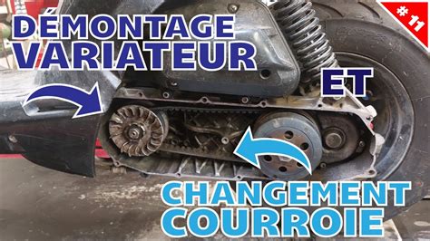 comment démonter son variateur et changer sa courroie de son scooter