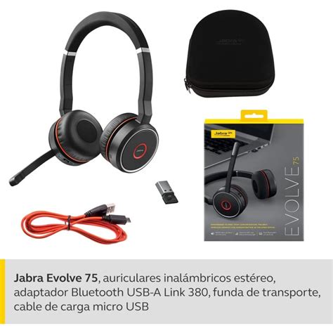 Jabra Evolve Auriculares Inal Mbricos Est Reo Usb Negros