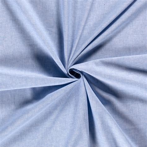 Tissu Chambray Chin Bleu Clair Tissus Des Ursules