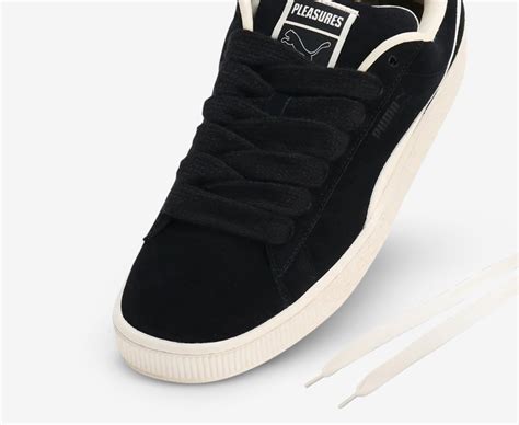 Puma X PLEASURES SUEDE XL PUMA BLACK FROSTED IVORY VegNonVeg