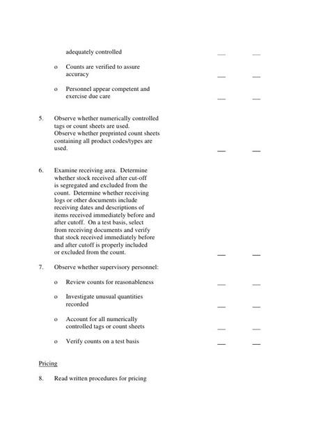 Physical Security Audit Checklist Professionally Designed Templates