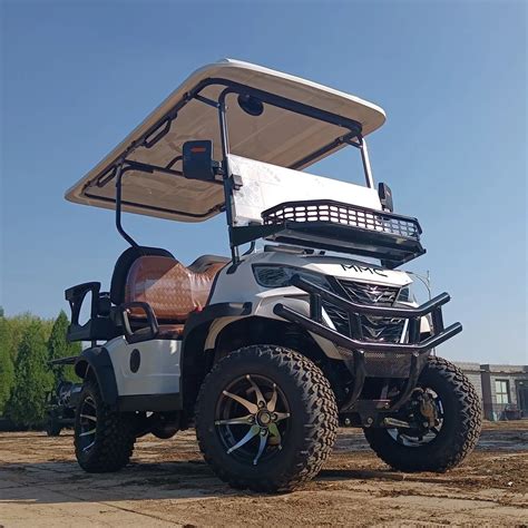 Mmc New Lifted V Electric Golf Carts Person Seats White Off Road