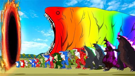 Bloop Rainbow Vs Godzilla Sharkzilla Dinosaurs Monsters Ranked From