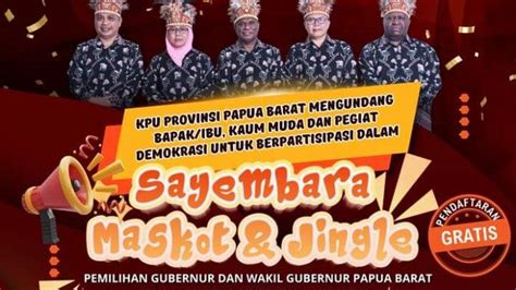 KPU Papua Barat Gelar Sayembara Maskot Dan Jingle Pilgub Muin Total