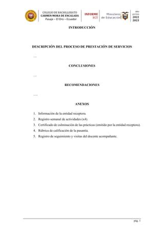 06 Esquema Informe Docx Descarga Gratuita