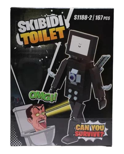 Skibidi Toilet Hombre Televisor Tv Man Figura Armable Meses Sin Inter S