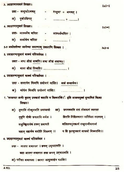 Solution Kerala Class Annual Exam Question Paper Sanskrit