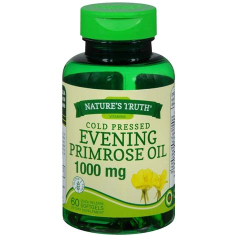 Natures Truth Cold Pressed Evening Primrose Oil Mg Quick Release